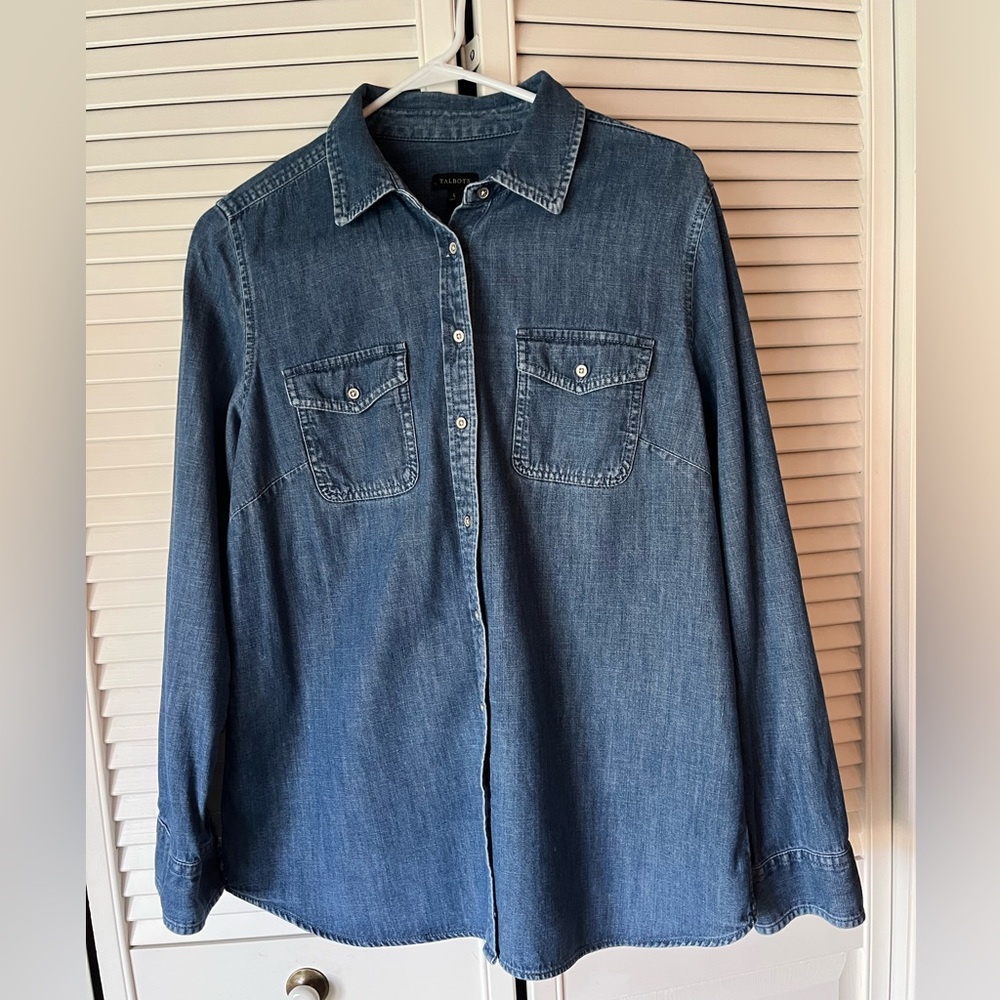 Talbots Western Denim Shirt